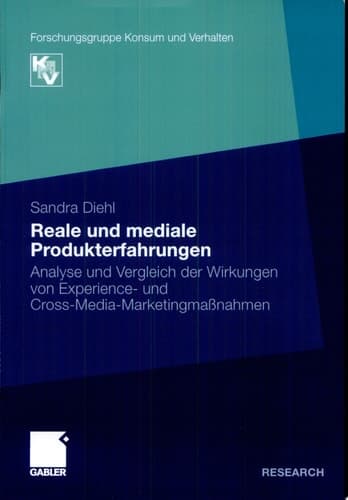 Reale und mediale Produkterfahrungen Analyse und Vergleich der Wirkungen von Experience- und Cross-Media-Marketingmaßnahmen