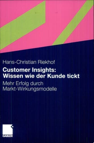 Customer Insights: Wissen wie der Kunde tickt Mehr Erfolg durch Markt-Wirkungsmodelle