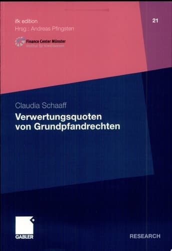 Verwertungsquoten von Grundpfandrechten