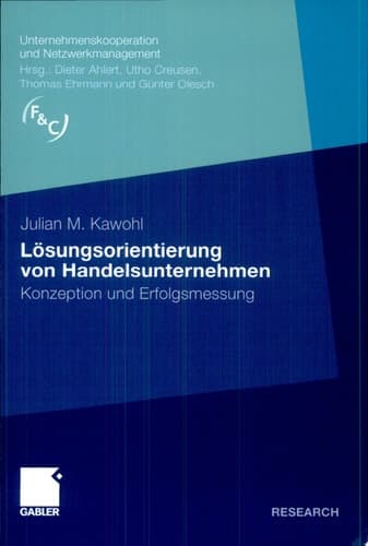 Lösungsorientierung von Handelsunternehmen Konzeption und Erfolgsmessung
