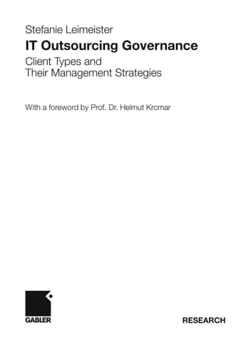 IT Outsourcing Governance Client Types and Their Management Strategies