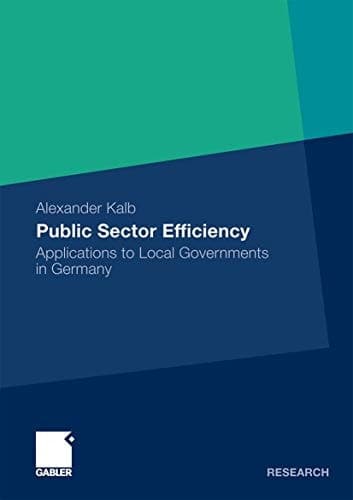 Public Sector Efficiency Applications to Local Governments in Germany