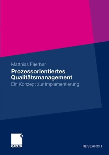 Prozessorientiertes Qualitätsmanagement Ein Konzept zur Implementierung