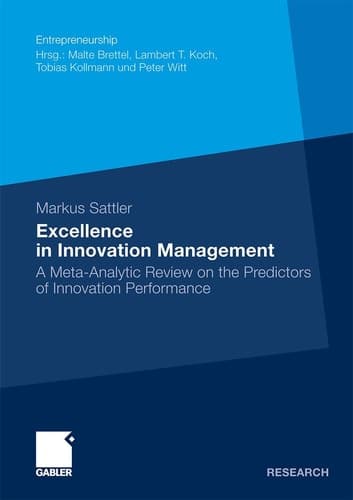 Excellence in Innovation Management A Meta-Analytic Review on the Predictors of Innovation Performance
