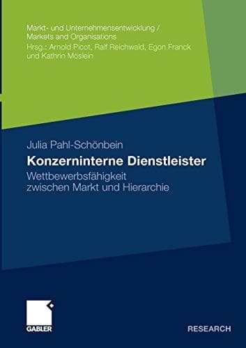 Konzerninterne Dienstleister Wettbewerbsfähigkeit zwischen Markt und Hierarchie