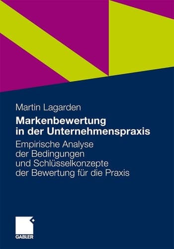 Markenbewertung in der Unternehmenspraxis Empirische Analyse der Bedingungen und Schlüsselkonzepte der Bewertung