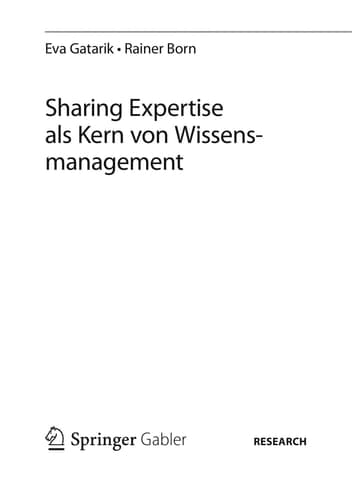 Sharing Expertise als Kern von Wissensmanagement