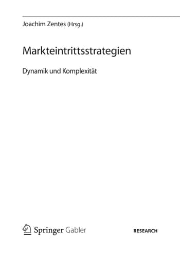 Markteintrittsstrategien Dynamik und Komplexität