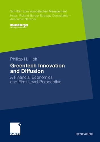 Greentech Innovation and Diffusion A Financial Economics and Firm-Level Perspective