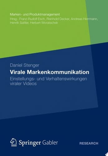 Virale Markenkommunikation Einstellungs- und Verhaltenswirkungen viraler Videos