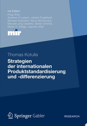 Strategien Der Internationalen Produktstandardisierung Und -differenzierung