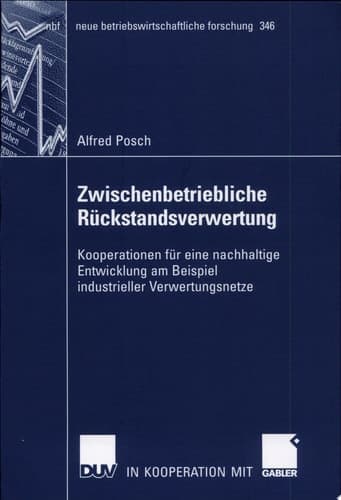 Zwischenbetriebliche Rückstandsverwertung Kooperationen für eine nachhaltige Entwicklung am Beispiel industrieller Verwertungsnetze