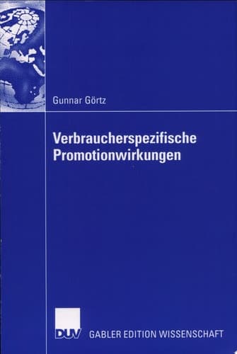 Verbraucherspezifische Promotionwirkungen