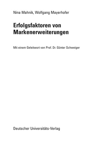 Erfolgsfaktoren von Markenerweiterungen
