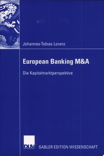 European Banking M&A Die Kapitalmarktperspektive