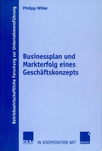 Businessplan und Markterfolg eines Geschäftskonzepts