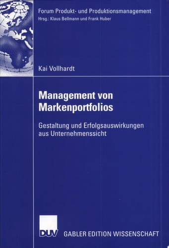 Management von Markenportfolios Gestaltung und Erfolgsauswirkungen aus Unternehmenssicht