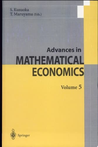 Advances in Mathematical Economics