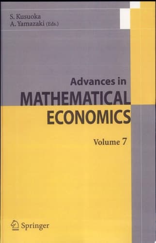 Advances in Mathematical Economics