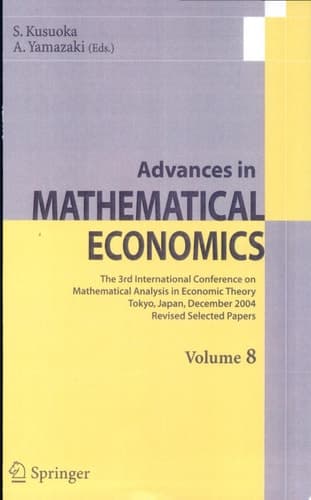 Advances in Mathematical Economics Volume 8