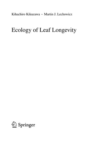 Ecology of Leaf Longevity