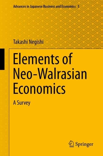 Elements of Neo-Walrasian Economics A Survey