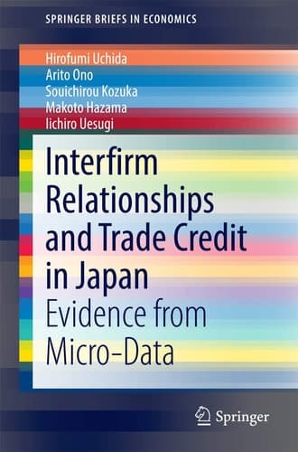 Interfirm Relationships and Trade Credit in Japan Evidence from Micro-Data