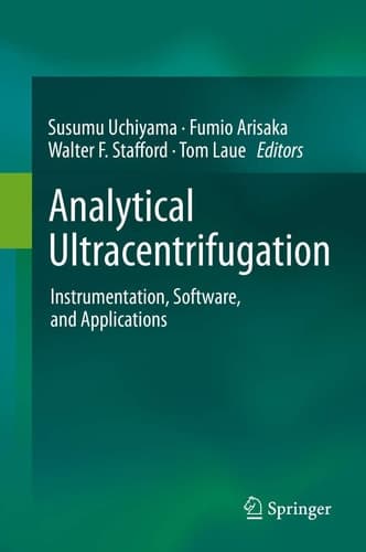 Analytical Ultracentrifugation Instrumentation, Software, and Applications