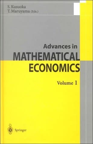 Advances in Mathematical Economics