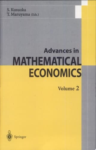 Advances in Mathematical Economics