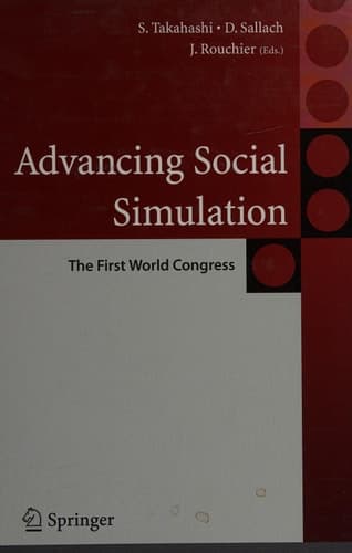 Advancing Social Simulation: The First World Congress