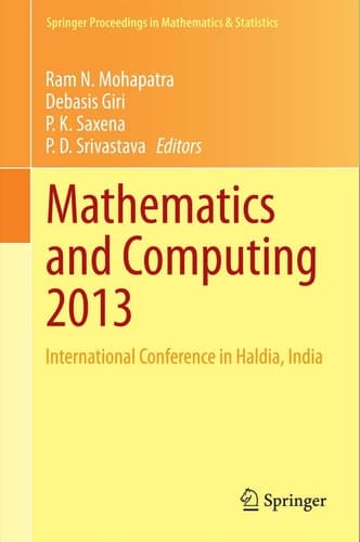 Mathematics and Computing 2013 International Conference in Haldia, India
