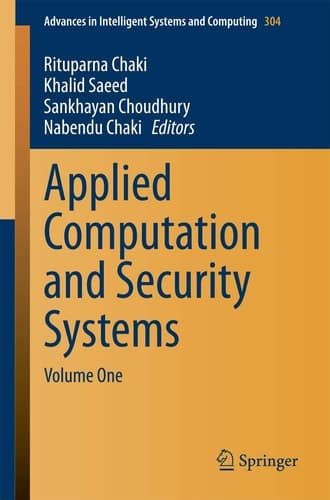 Applied Computation and Security Systems Volume One