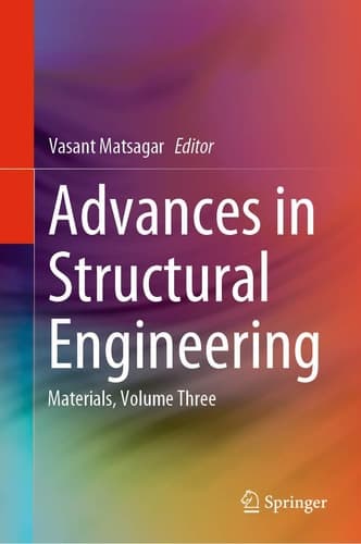 Advances in Structural Engineering Materials, Volume Three
