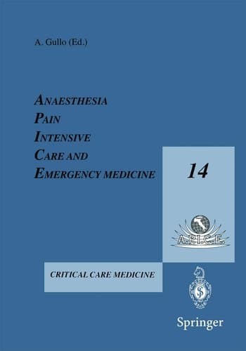APICE 14: Anaesthesia, Pain, Intensive Care and Emergency Medicine