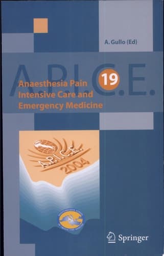 Anaesthesia, Pain, Intensive Care and Emergency Medicine - A.P.I.C.E.