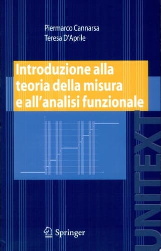 Introduzione alla teoria della misura e all’analisi funzionale