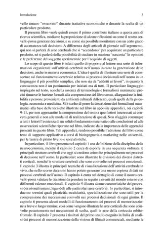 Neuroeconomia, neuromarketing e processi decisionali nell uomo