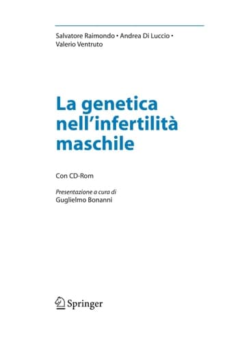 La genetica nell'infertilità maschile (Italian Edition)