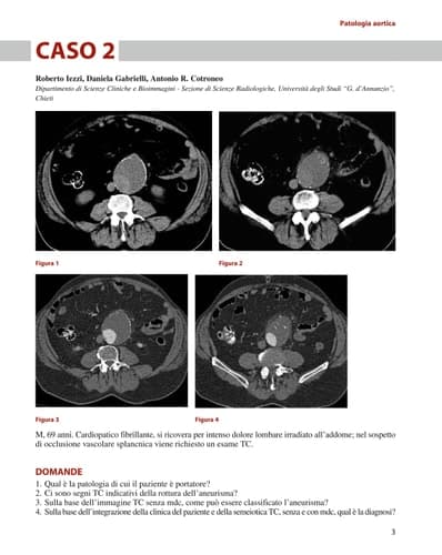 Imaging nelle urgenze vascolari - Body Casi clinici