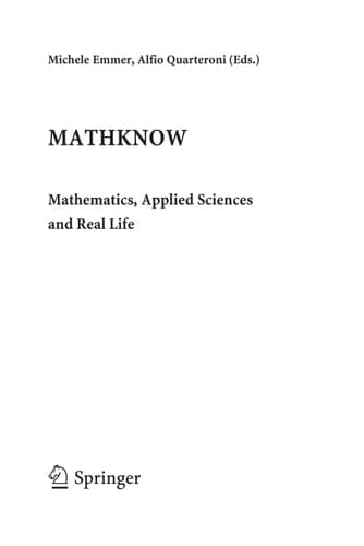 MATHKNOW Mathematics, Applied Science and Real Life