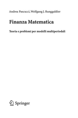 Finanza matematica Teoria e problemi per modelli multiperiodali