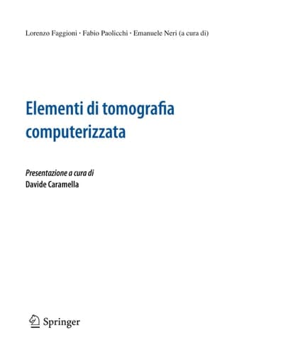 Elementi di tomografia computerizzata