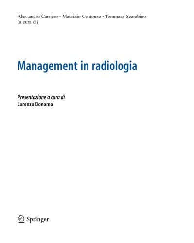 Management in radiologia