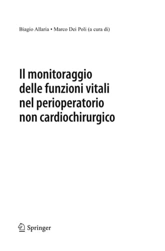 Il monitoraggio delle funzioni vitali nel perioperatorio non cardiochirurgico