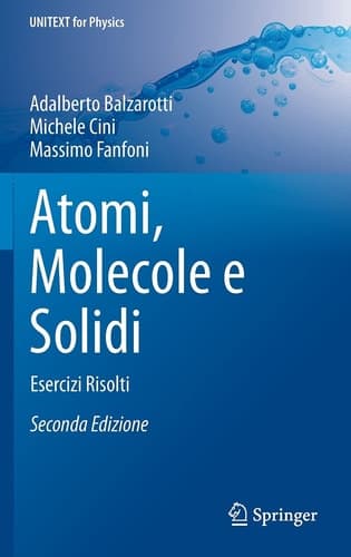 Atomi, Molecole e Solidi Esercizi Risolti