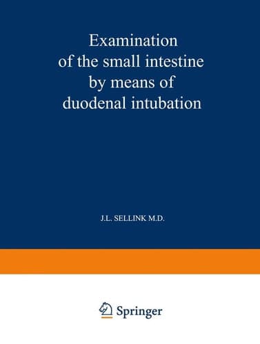 Examination of the Small Intestine by Means of Duodenal Intubation