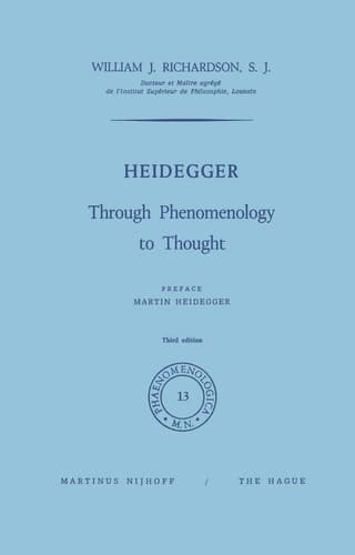 Heidegger Through Phenomenology to Thought