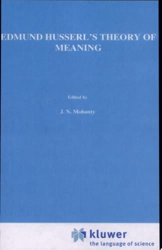 Edmund Husserl’s Theory of Meaning