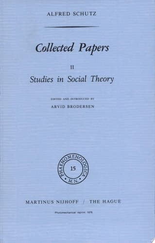 Collected Papers II Studies in Social Theory